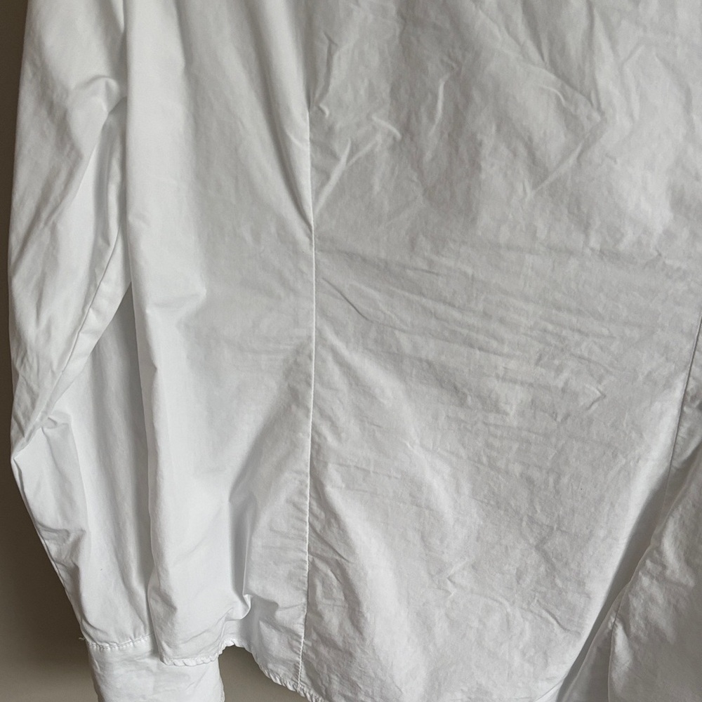 Classic White Button-Down Blouse - Women's - Picture 5 of 6